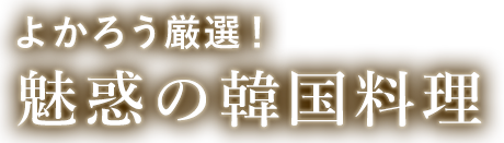 魅惑の韓国料理