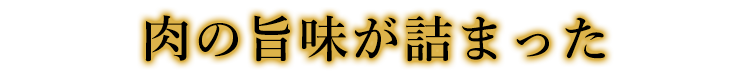 肉の旨味が詰まった